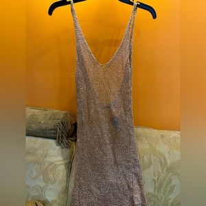 FN Gold mini low back dress